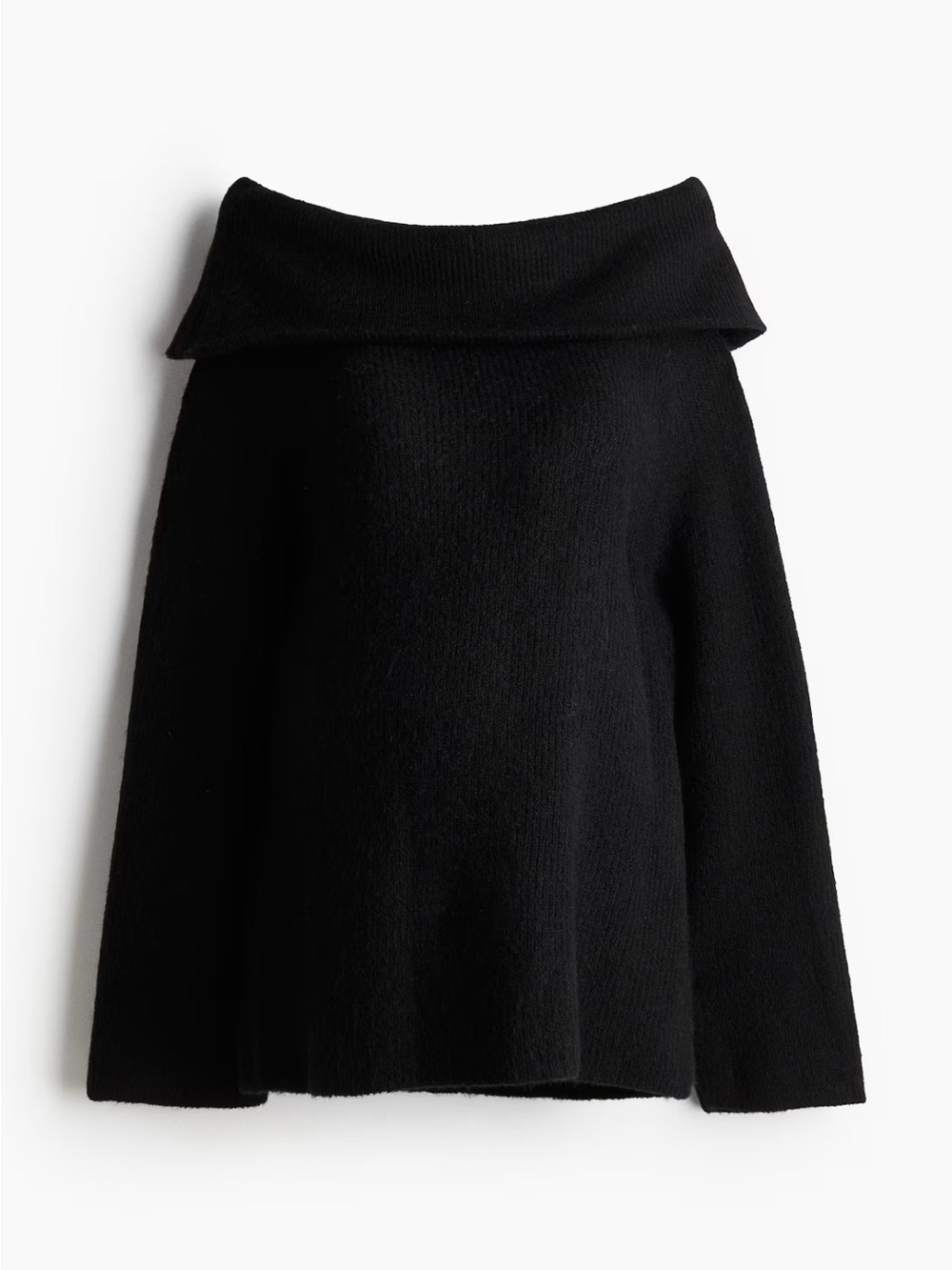 H&M Black Off-the-Shoulder Sweater